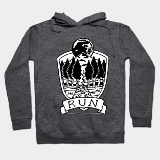 Run Forever - Moon Emblem - Simple Version Hoodie